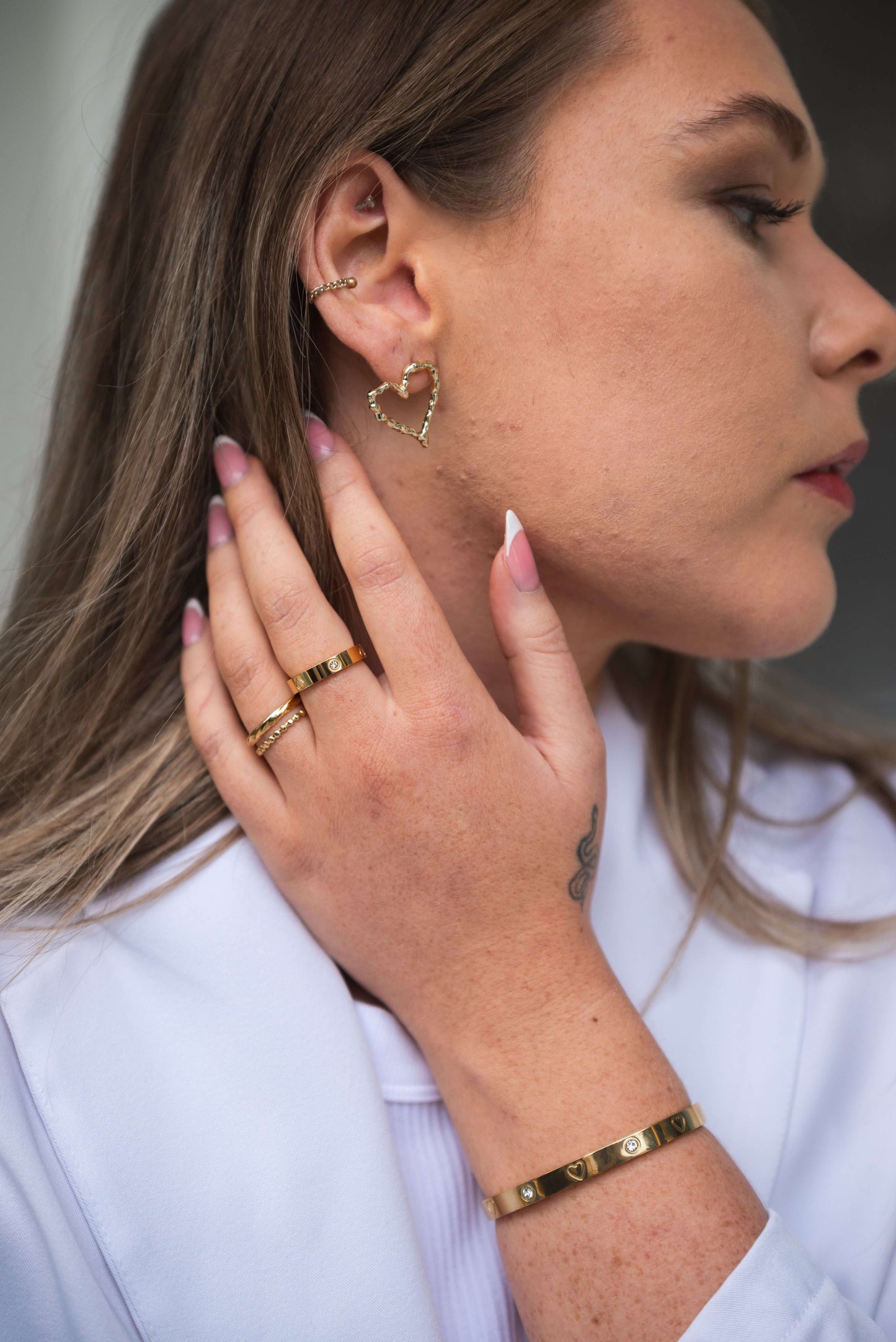 Love Heart Studs
