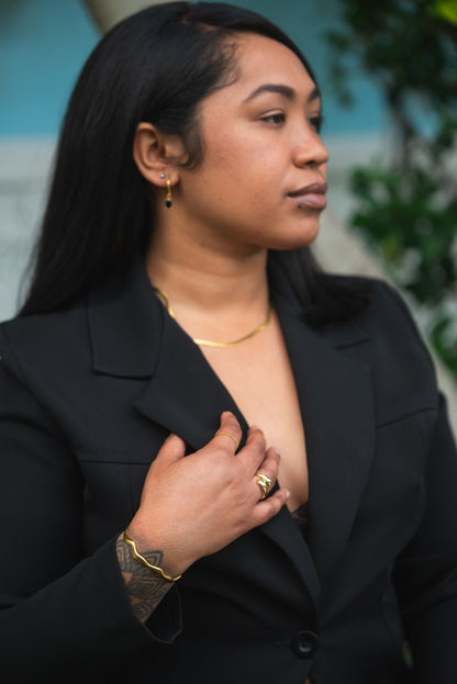 2mm Maria Herringbone Chain Necklace