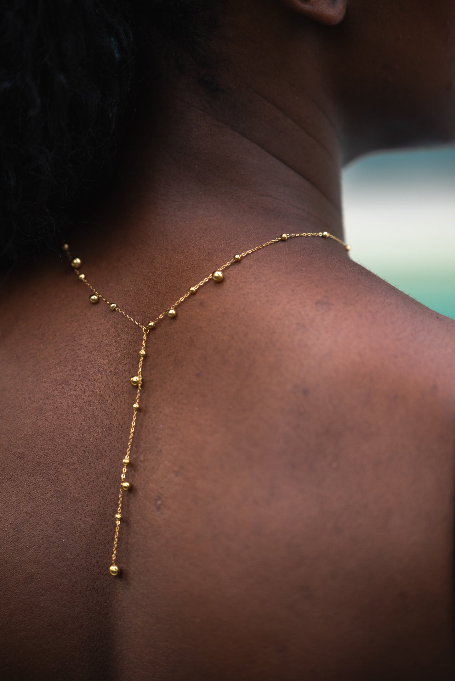 Sasha Y-Ball Necklace