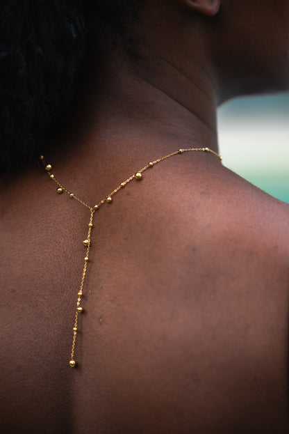 Sasha Y-Ball Necklace