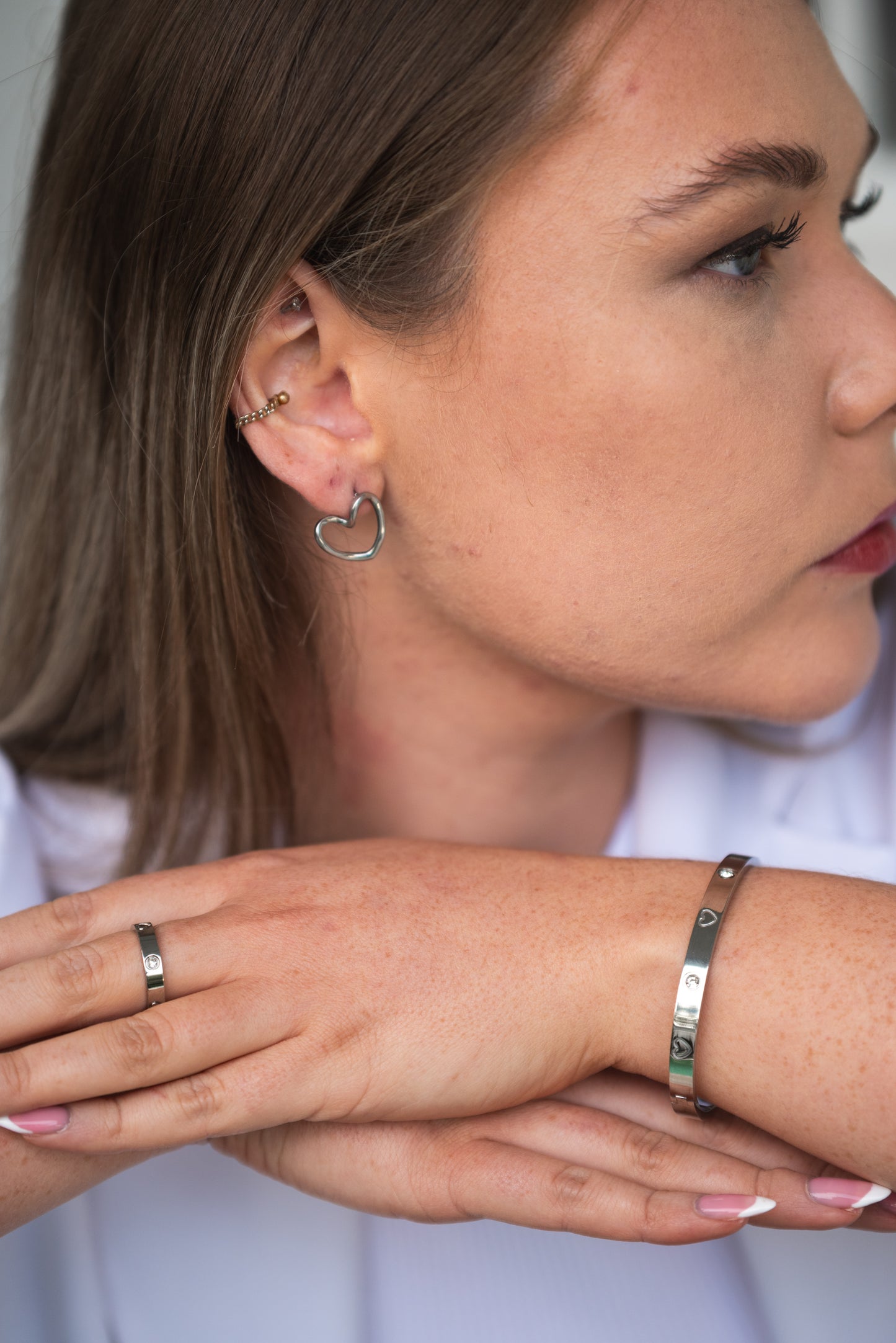 Twisted Heart Earrings