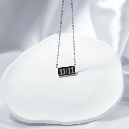 11:11 Bar Pendant Necklace