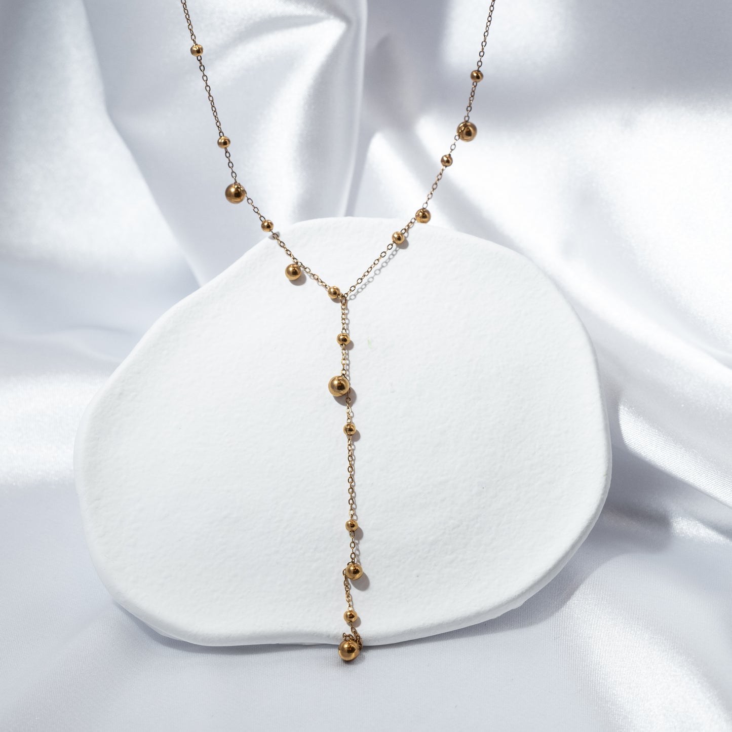 Sasha Y-Ball Necklace